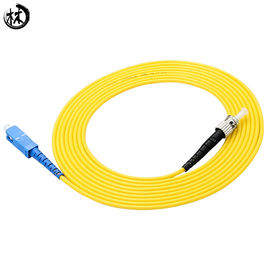 SC-ST UPC SX Faser-Optikverbindungskabel 3M fertigte Länge/Kabel-Durchmesser besonders an
