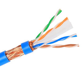 E- Helles abgeschirmtes Innen-CAT6 Lan Cable STP reines Kupfer SFTP für Verkabelungssystem