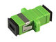 Grünes Adapter PVCs der Faser-Optikzusatz-Sc/Acp materielles Maß 32MM