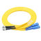 Sc-Verbindungskabel Haltbarkeit Upc-Inspektions-Dx Fc, Faser-Optik-Ethernet-Kabel 3 Meter
